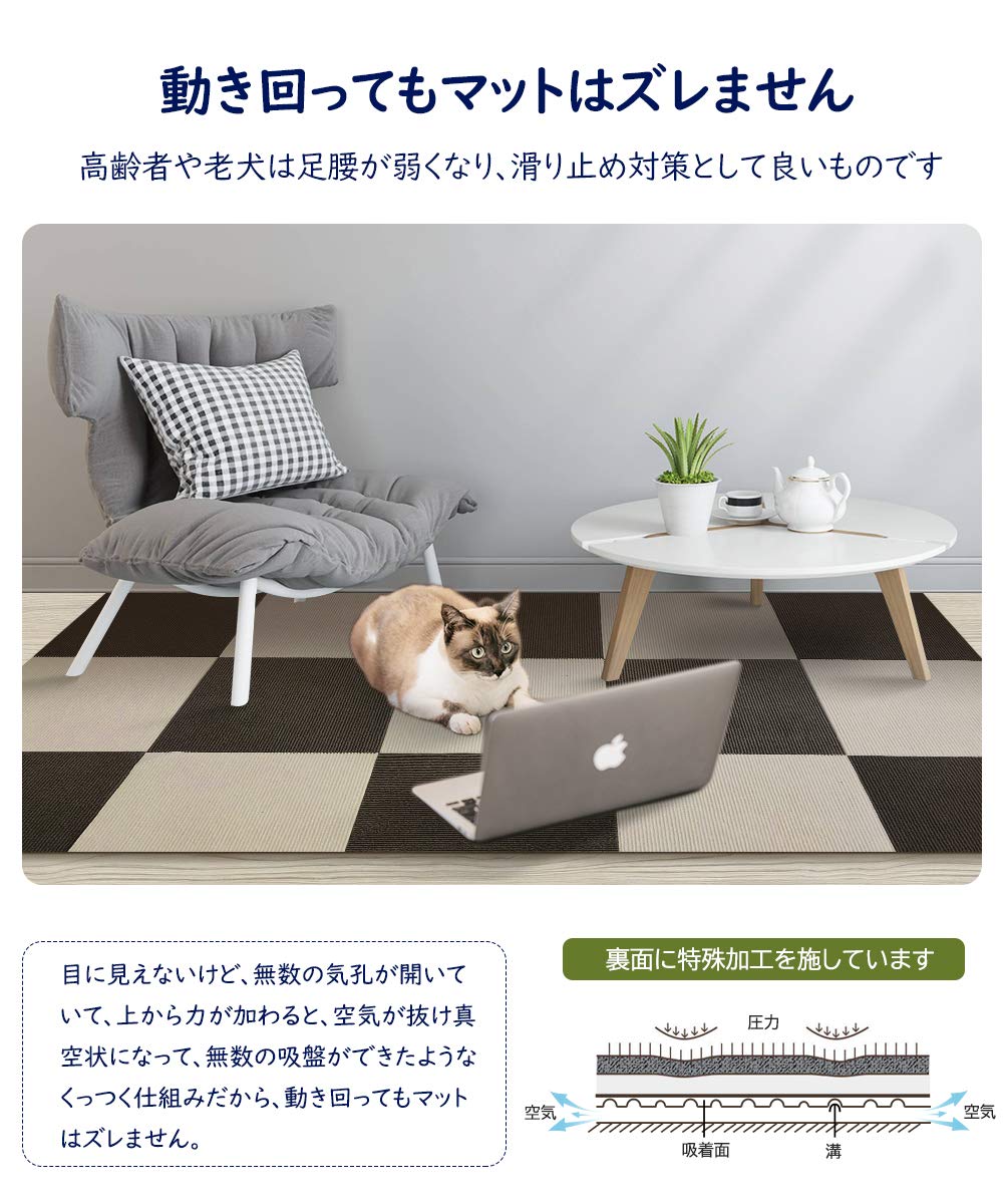 Amazon.co.jp: FUNHOO ジョイントマット 【30*30cm 40枚（約3.2畳